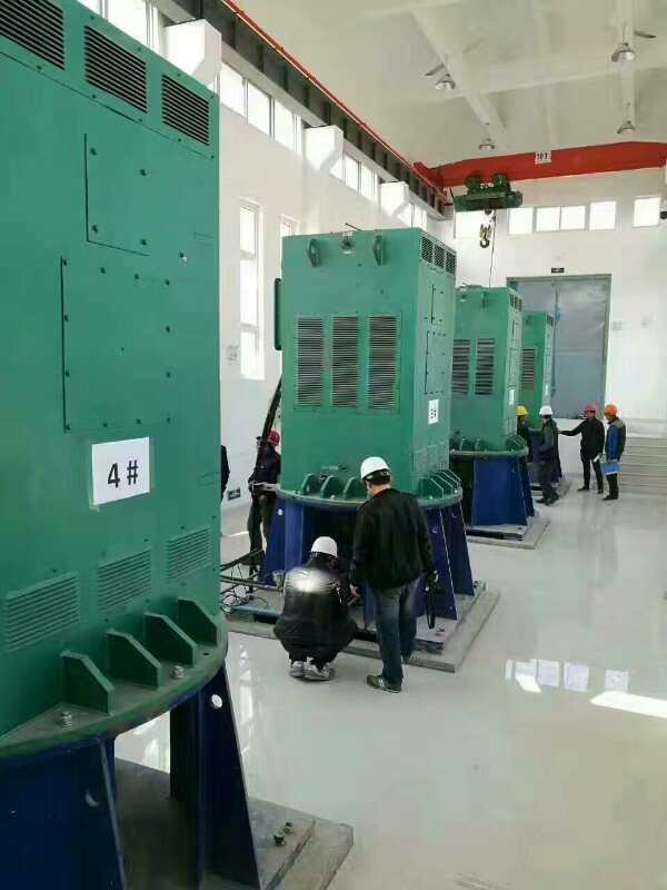 YKK4501-4某污水处理厂使用我厂的立式高压电机安装现场
